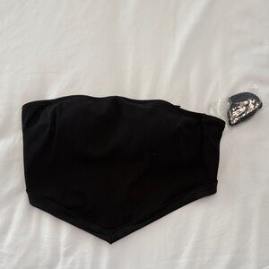 Aerie Black Bandeau Top